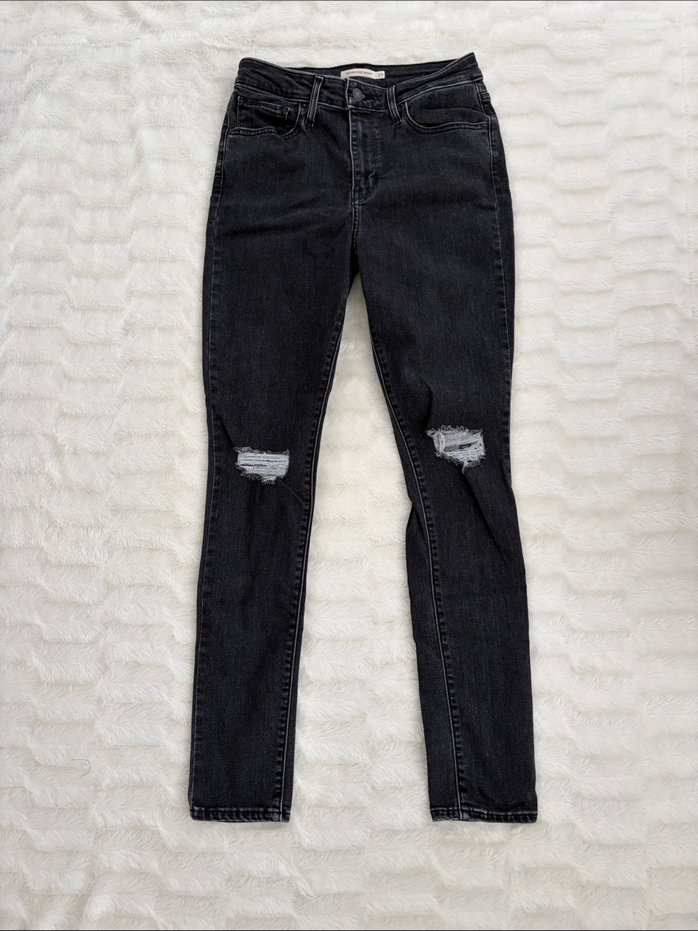 Levi's Black Ripped Skinny Jeans